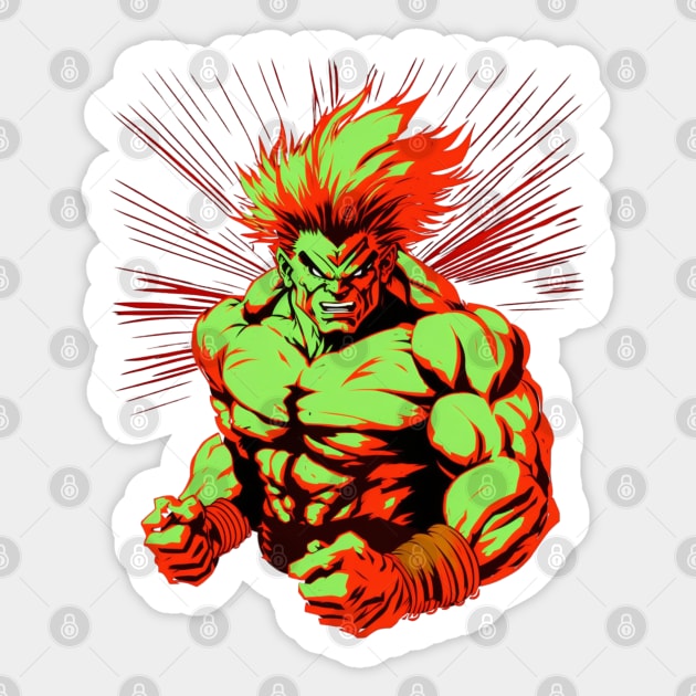 Street Fighter 6 Blanka Sticker for Sale by Stylish-Geek