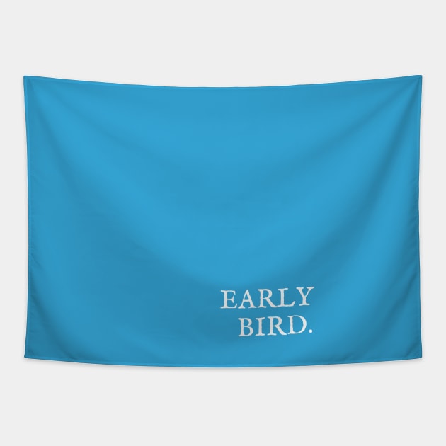 Blue Early Bird Tapestry by April Twenty Fourth