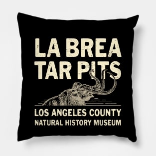 La Brea Tar Pits 1 by Buck Tee Originals Pillow