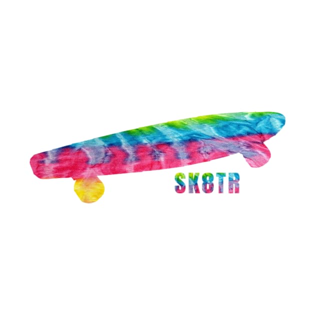 Tie Dye Skateboard Gifts For Girls Boys Teens Boarders by gillys