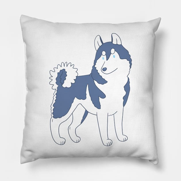 Husky Pillow by Csieben