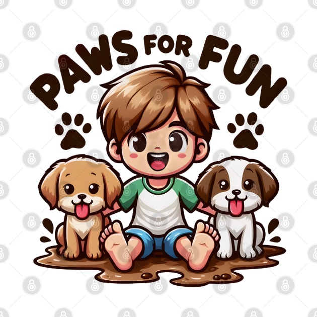 "Playtime Pals - Joyful Days with Furry Friends" by WEARWORLD