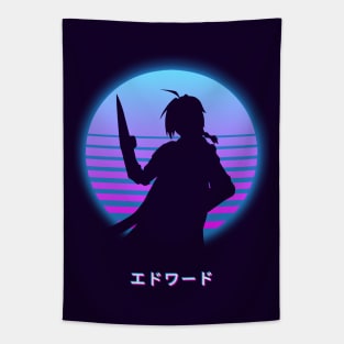 Edward Elric - Anime Retro 80s Tapestry