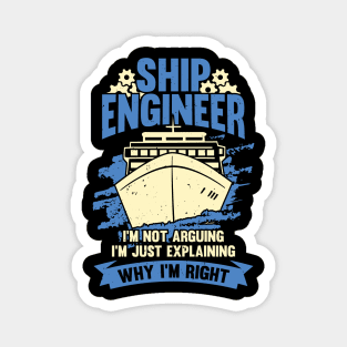 Funny Marine Engineering Ship Engineer Gift Magnet