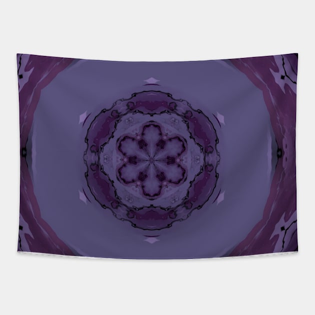 Purple Snowflake Holiday Christmas Design Tapestry by Moon Art