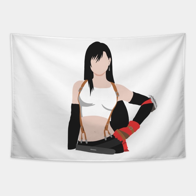 Beautiful Tifa Lochkhart Minimalist Tapestry by Kidrock96