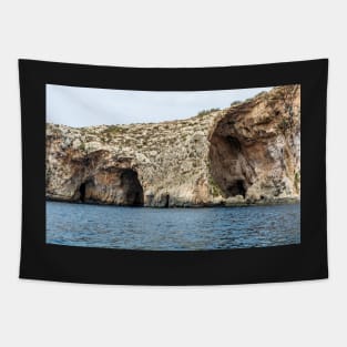 Rocky edges of the Blue Grotto, Malta Tapestry