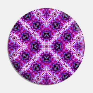 Purple Digital Kaleidoscope Pin