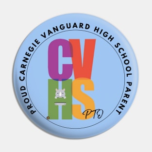 CVHS PTO PROUD PARENT LOGO IN CIRCLE Pin