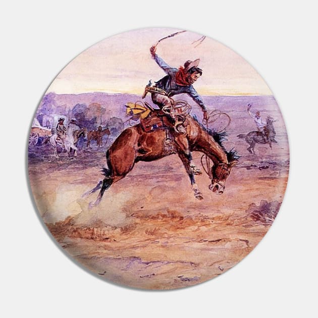 “Bucking Bronco” by Charles Russell Pin by PatricianneK