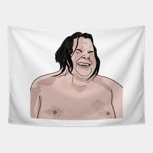 Big Ed - shower Tapestry by Ofthemoral