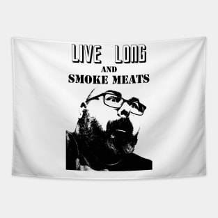Live Long & Smoke Meats Tapestry