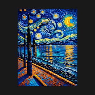 South beach at starry night T-Shirt