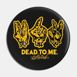 "412" PITTSBURGH ZOMBIE GANGSIGN Pin