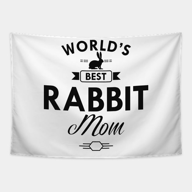 Rabbit - World's best rabbit mom Tapestry by KC Happy Shop