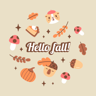 Hello Fall, Bubu and Moonch T-Shirt