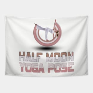 Half moon yoga pose Tapestry