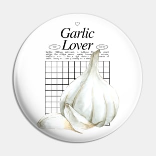 Garlic Lover - Allium sativum Gardening Healthy Herbs Pin