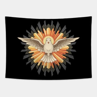 The Holy Spirit as a dove Tapestry