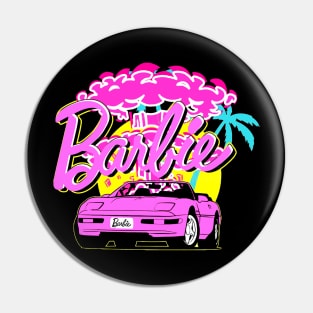 Sport Car Barbie Retro Pin