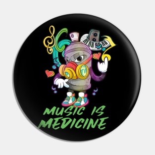 Music Graffiti cartoon Pin