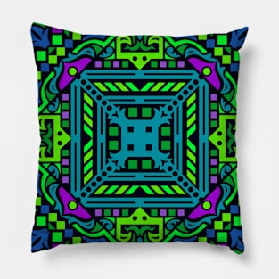 Colorful Mandala Pattern #1 Pillow