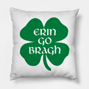 Erin Go Bragh Shamrock Pillow