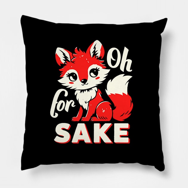 Fox's Sake Pillow by Woah_Jonny