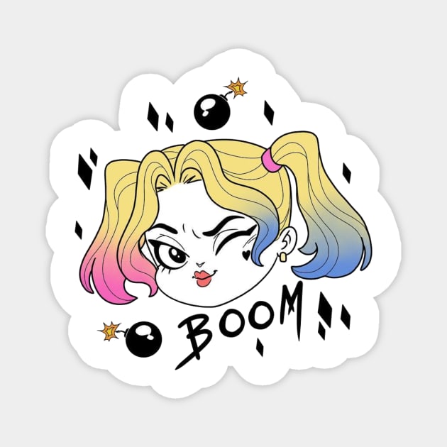 harley quinn Magnet by primemoment