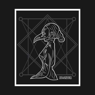 Plague doctor girl, pandemic goth T-Shirt