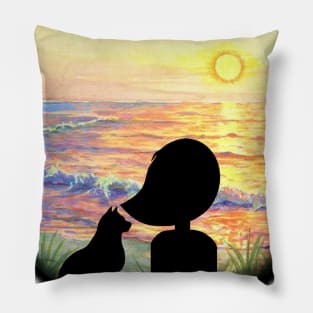 My Cat & Me - Sunrise Pillow