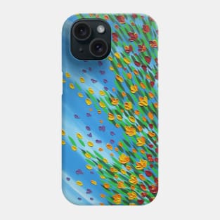 Blue and Poppies Phone Case