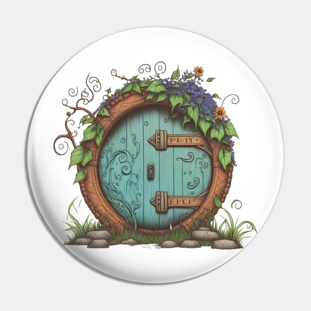 Beautiful Round Door - White - Fantasy Pin by Fenay-Designs