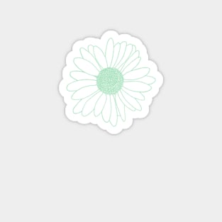 Daisy Mint Boarder with Yellow Magnet