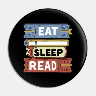 Eat Sleep Read. Funny Pin