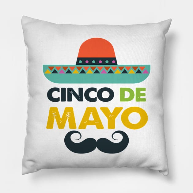 Celebrating Cinco De Mayo Pillow by jobieh shop