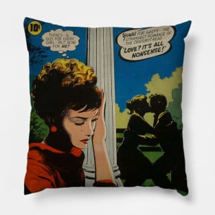 Vintage "Romantic Adventures" Cover Pillow