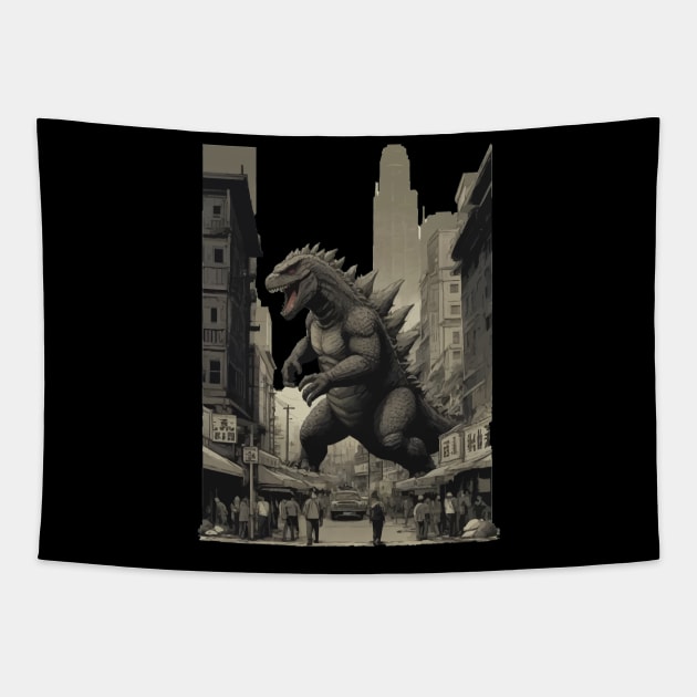 Godzilla Tapestry by ahmadist