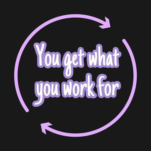 You get what you work for by Byreem