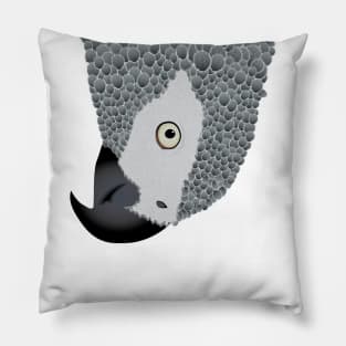 African Grey Parrot Pillow