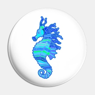 Neon Seahorse Pin