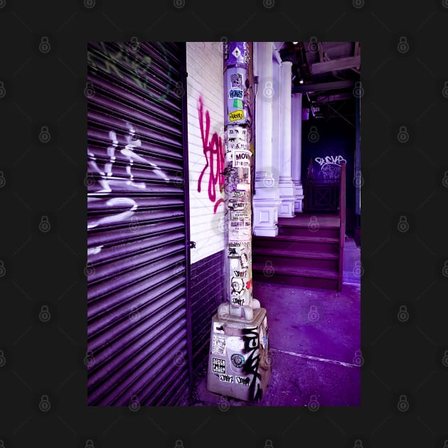 Purple NYC Street Pop Art Graffiti Stickers by eleonoraingrid