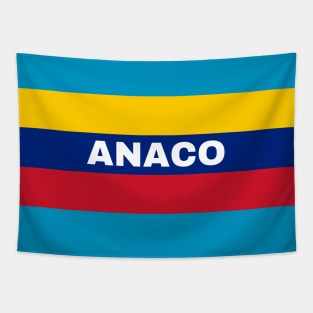 Anaco City in Venezuelan Flag Colors Tapestry