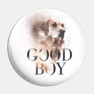 Good Boy Dog Labrador Art Pin