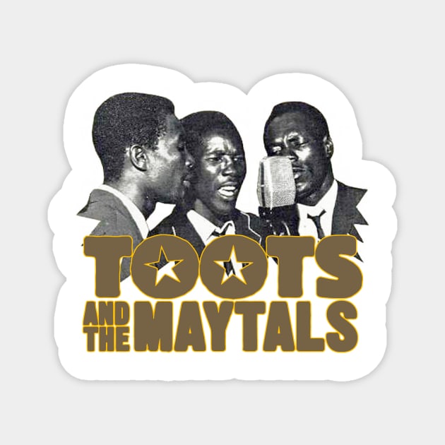 Reggae Toots Trio Magnet by Ronald M. Wing