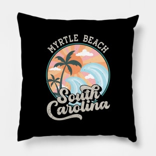 Myrtle Beach South Carolina Vintage Pillow