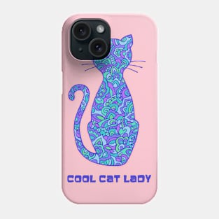 Cool Cat Lady Phone Case