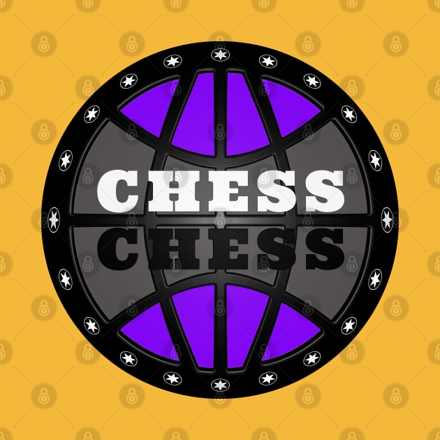 Chess Logo in Black, White and Purple by The Black Panther