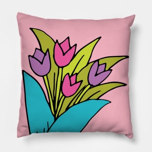 Tulip Bouquet Pillow