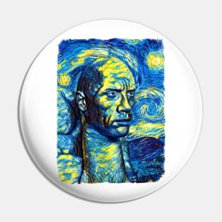 THE ROCK Van Gogh Style Pin